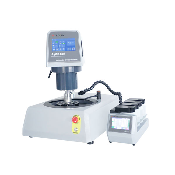 Metallographic grinding and polishing equipment for stainless steel and titanium samples